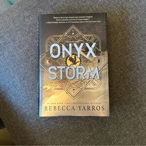 Onyx Storm by Rebecca Yarros Hardcover Book